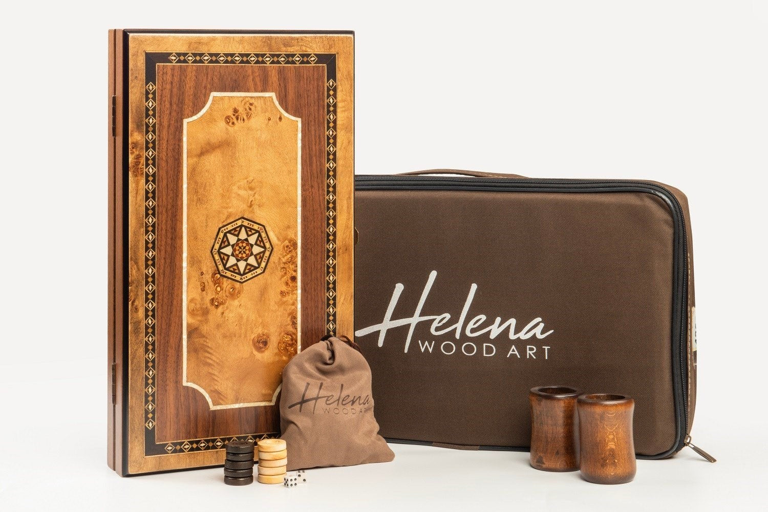 Pure Küçük Boy Tavla / Ceviz - Mazel