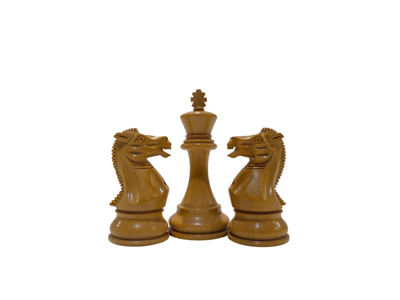 Klasik İngiliz Yedek Vezirli Ahşap Satranç Figürü / Gül