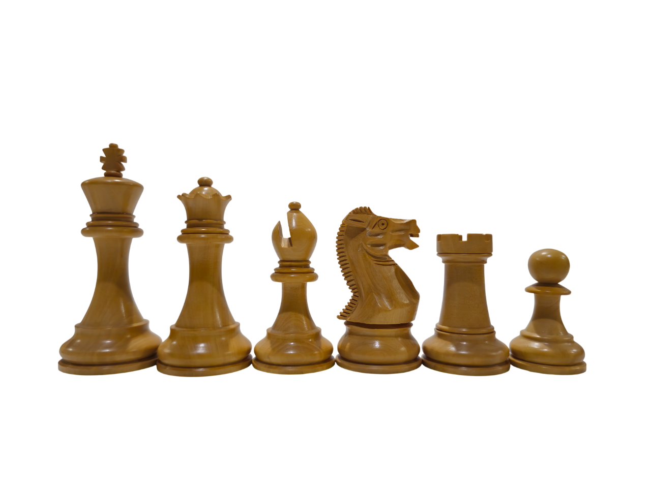 Klasik İngiliz Yedek Vezirli Ahşap Satranç Figürü / Gül