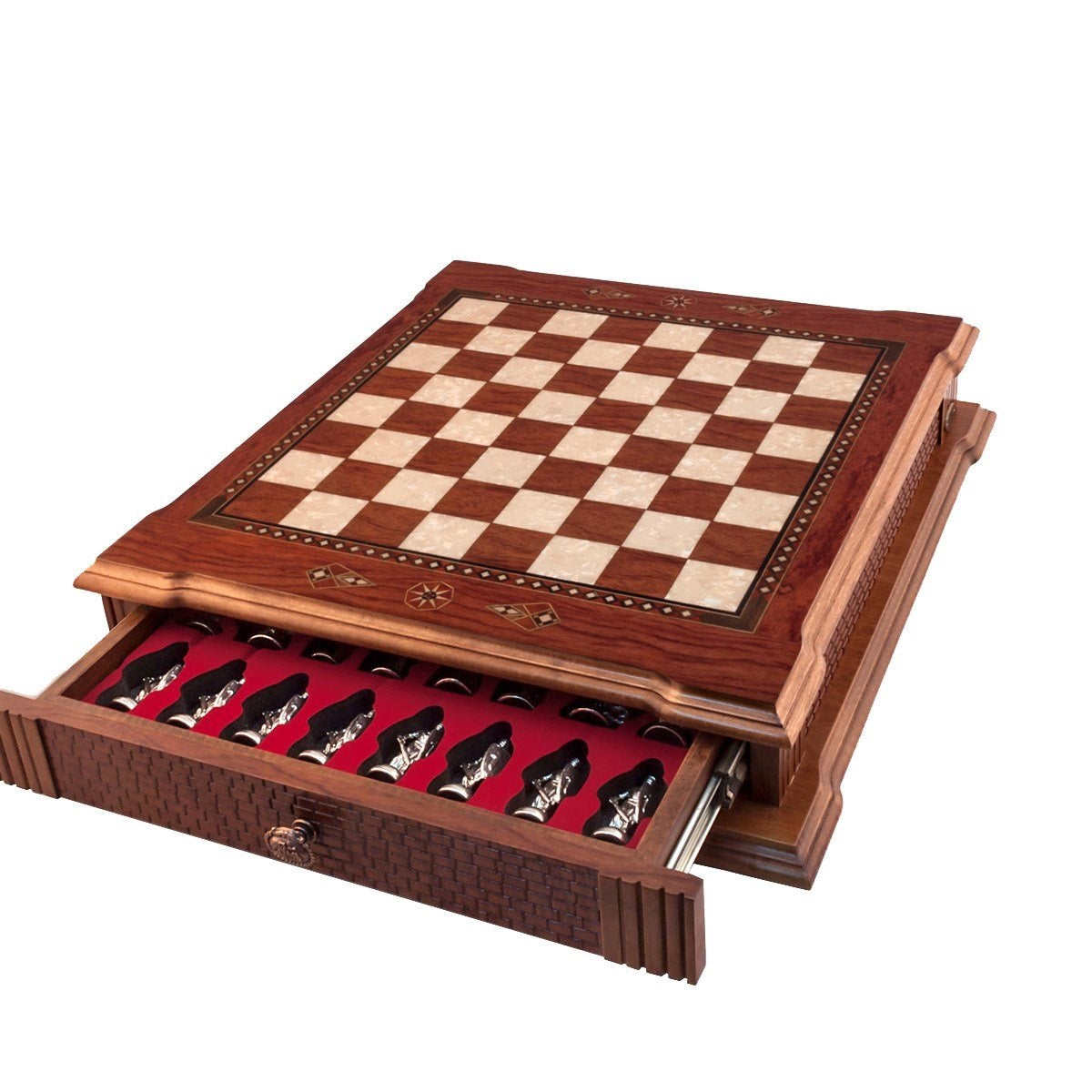 Castle Satranç Seti Büyük / Gül