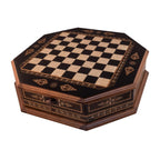 Octagon Büyük Siyah Satranç Seti / Siyah