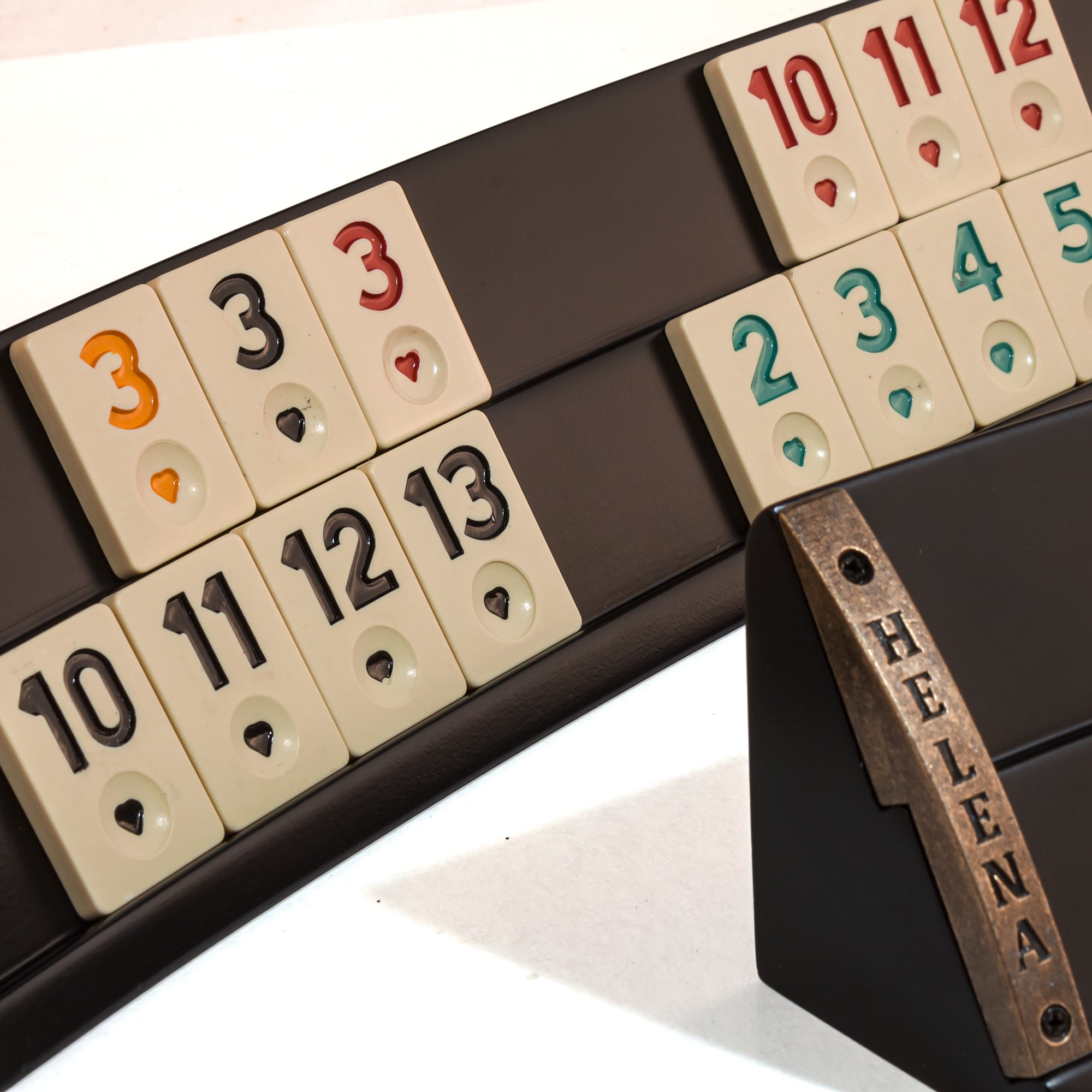 Classic Oval Okey Takımı / Siyah