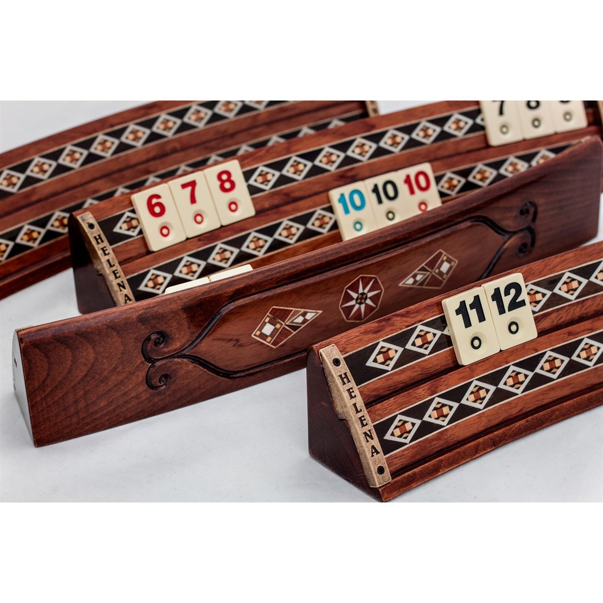 Solen Oval Okey Takımı / Gül