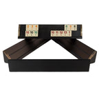 Vip El Yapımı Masif Ahşap Siyah Okey Takımı