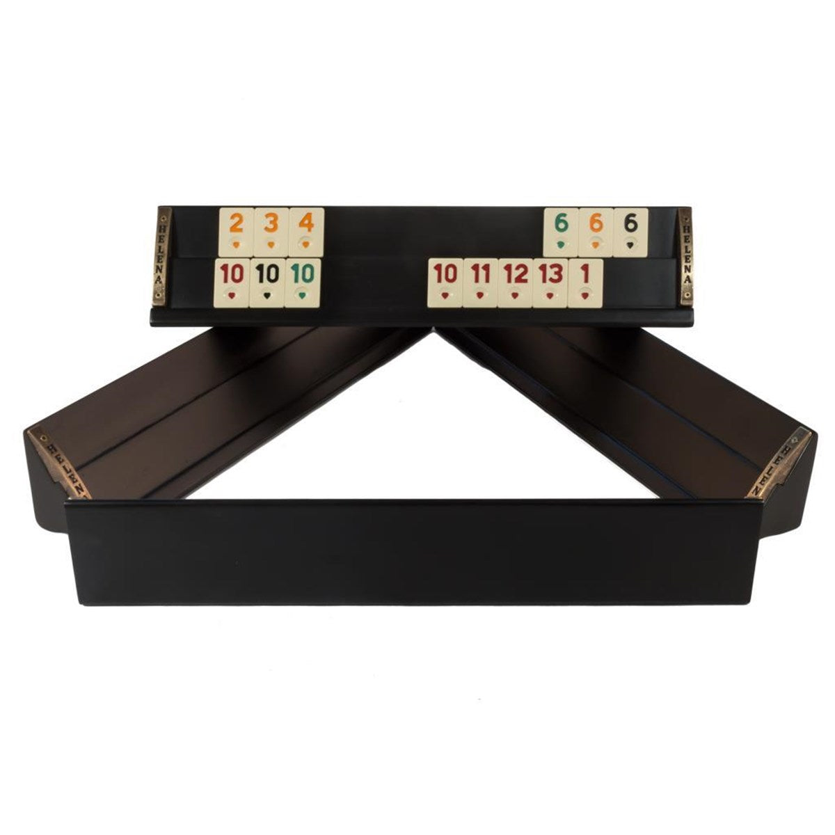 Vip El Yapımı Masif Ahşap Siyah Okey Takımı