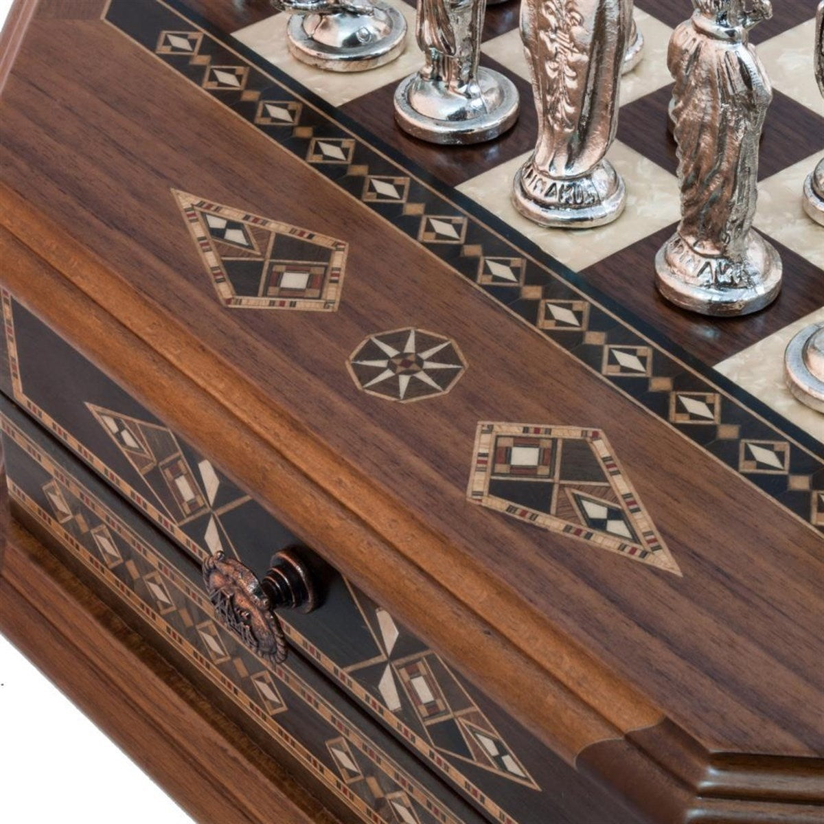 Octagon Byk Ceviz Satranç Seti