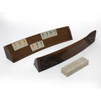 Otantik Motifli Ahşap Oval Okey Takımı