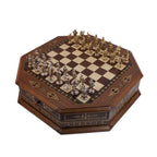 Octagon Byk Ceviz Satranç Seti