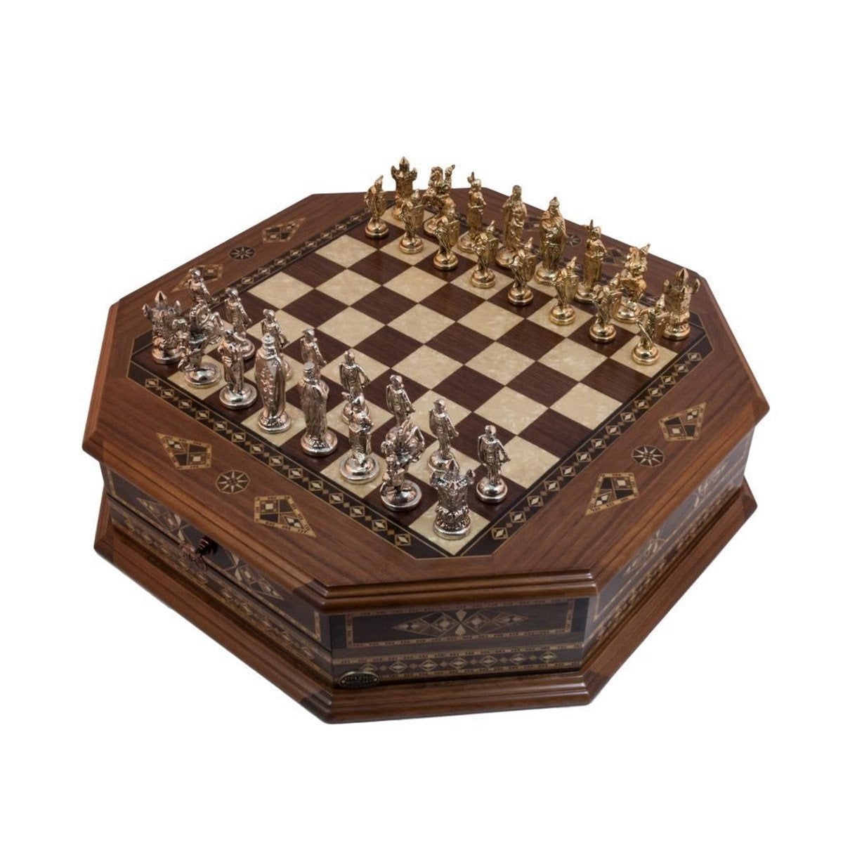 Octagon Byk Ceviz Satranç Seti