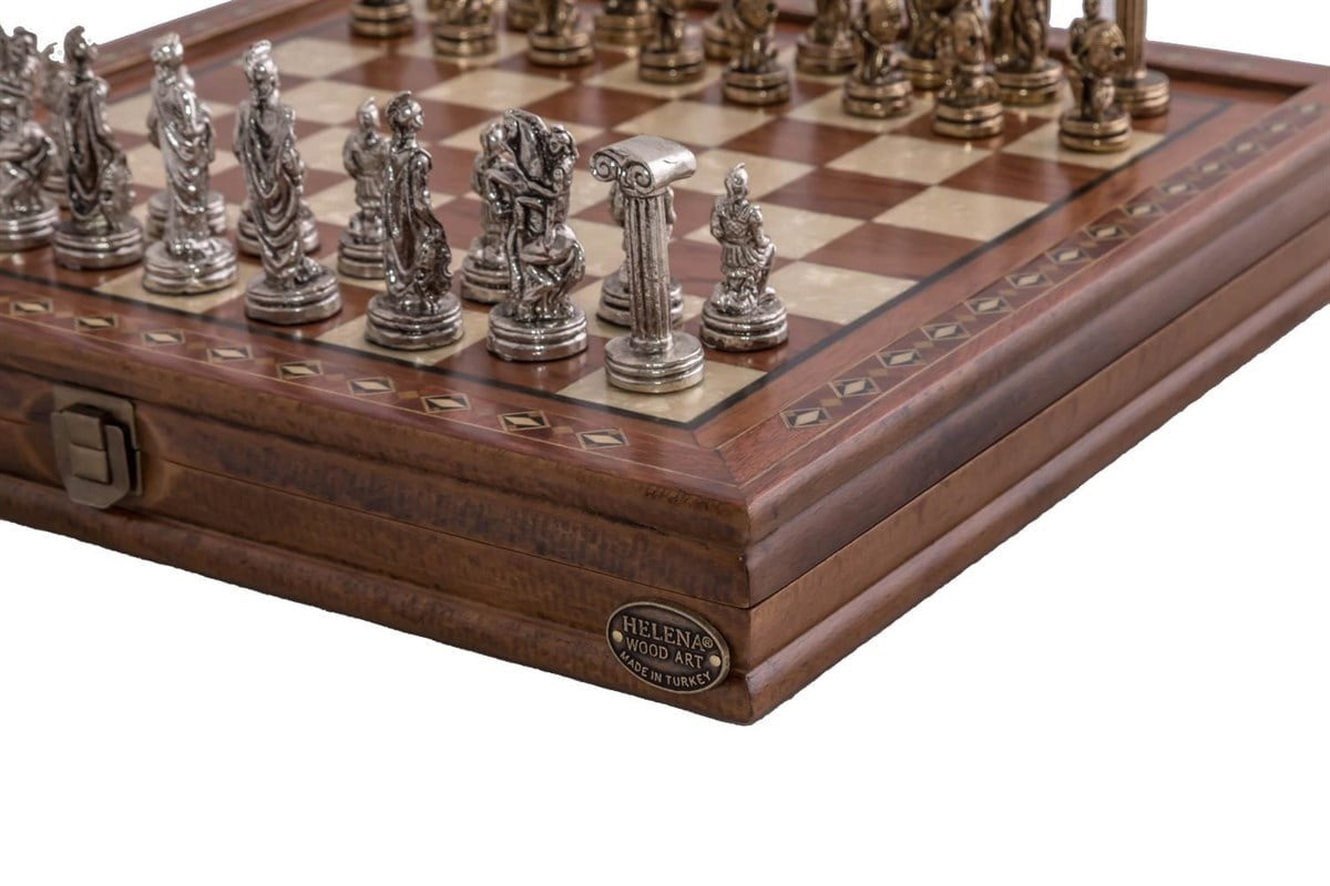 Hero Ros  Mdl Satranç Seti  / Metal Figürlü