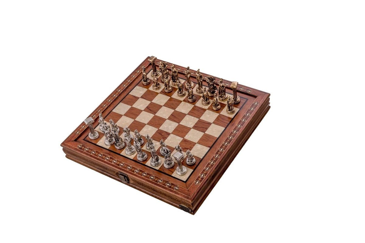 Hero Ros  Mdl Satranç Seti  / Metal Figürlü