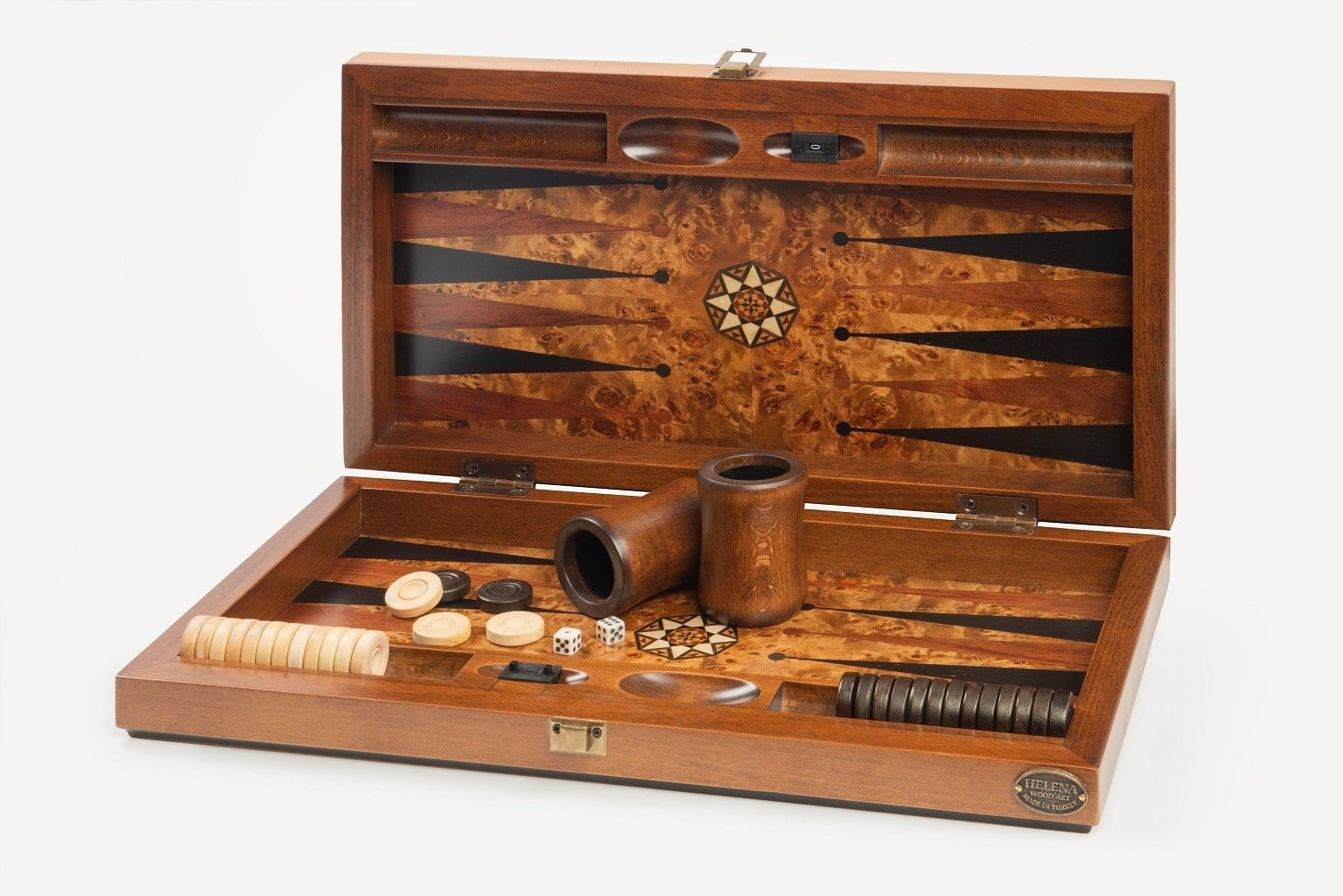 Pure Küçük Boy Tavla / Ceviz - Mazel