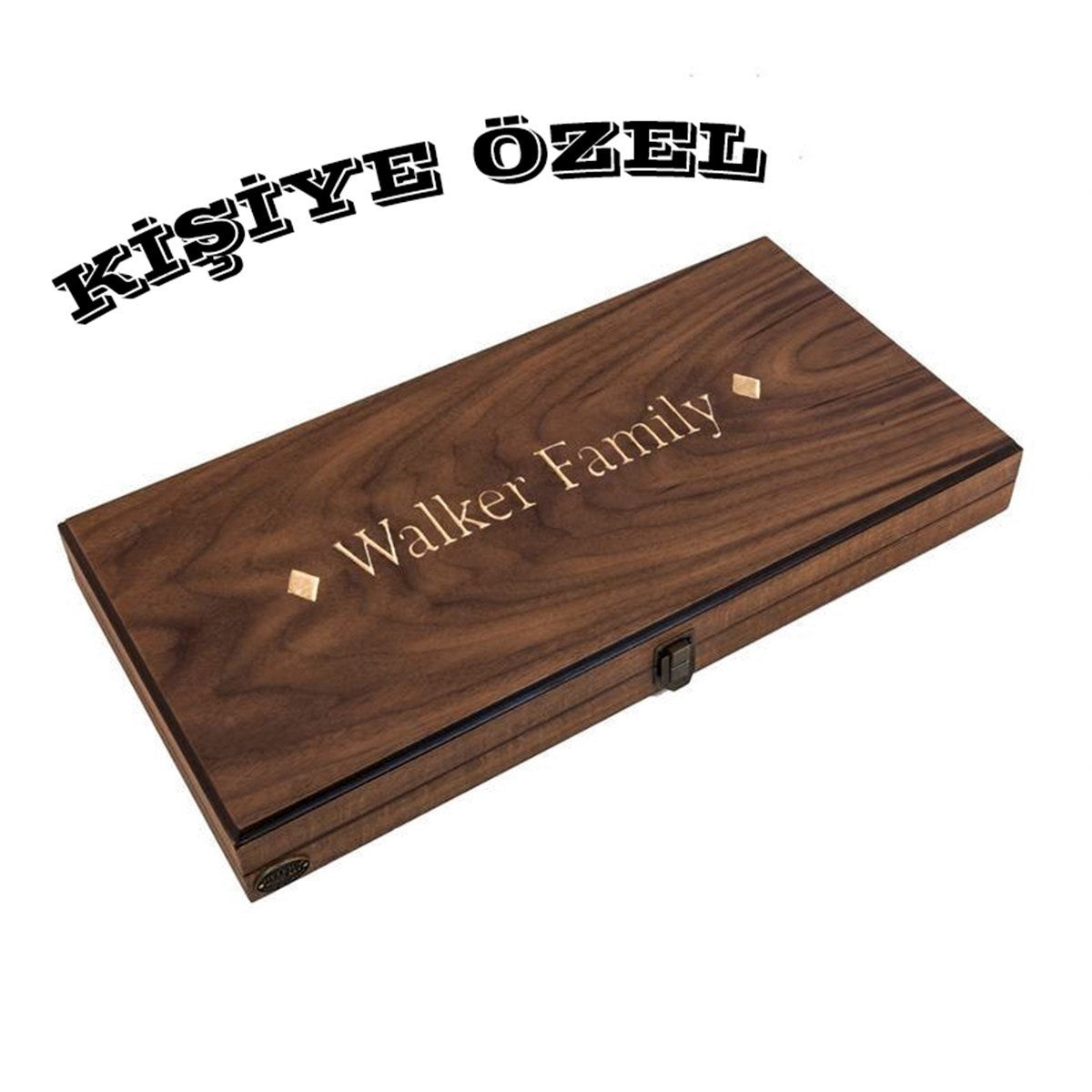 Eko Tavla Damasız Ceviz  (49x25x7 cm)