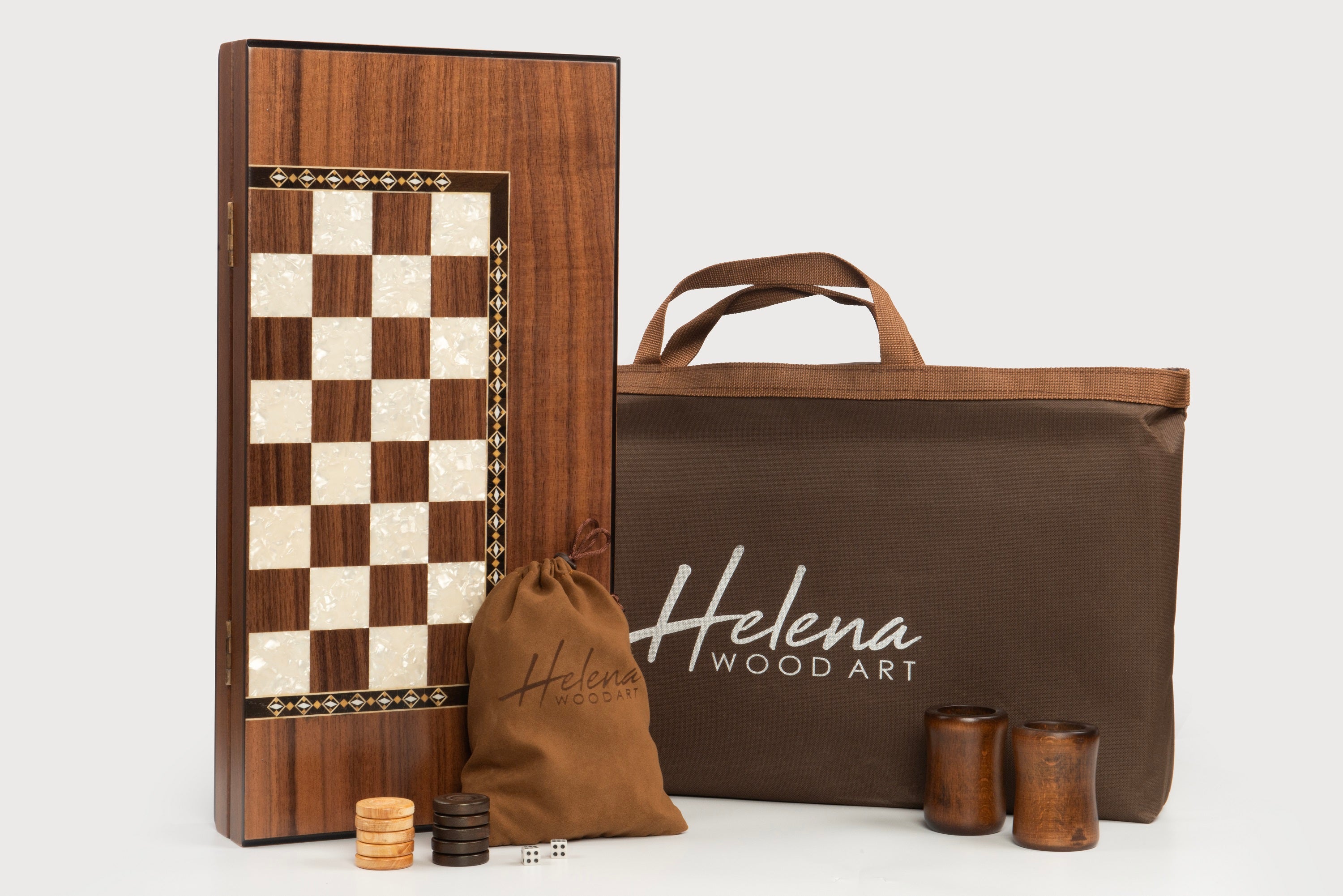 Origin Damalı Tavla / Ceviz