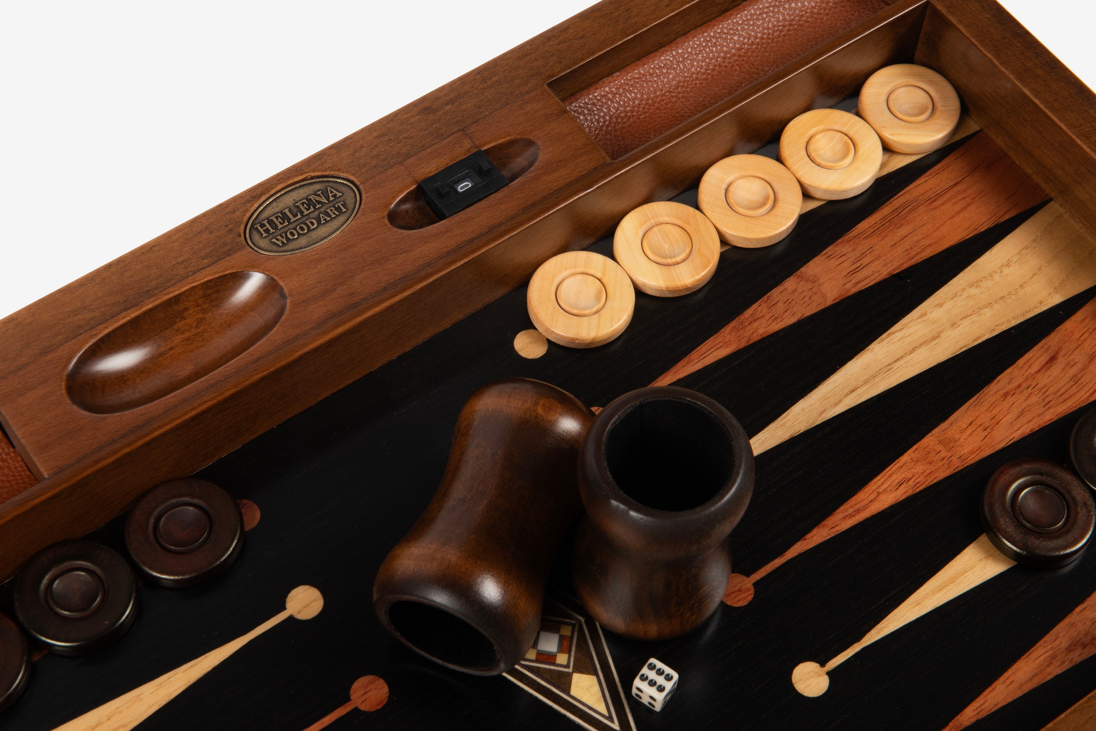 Eko Geniş Mozaik Tavla / Siyah