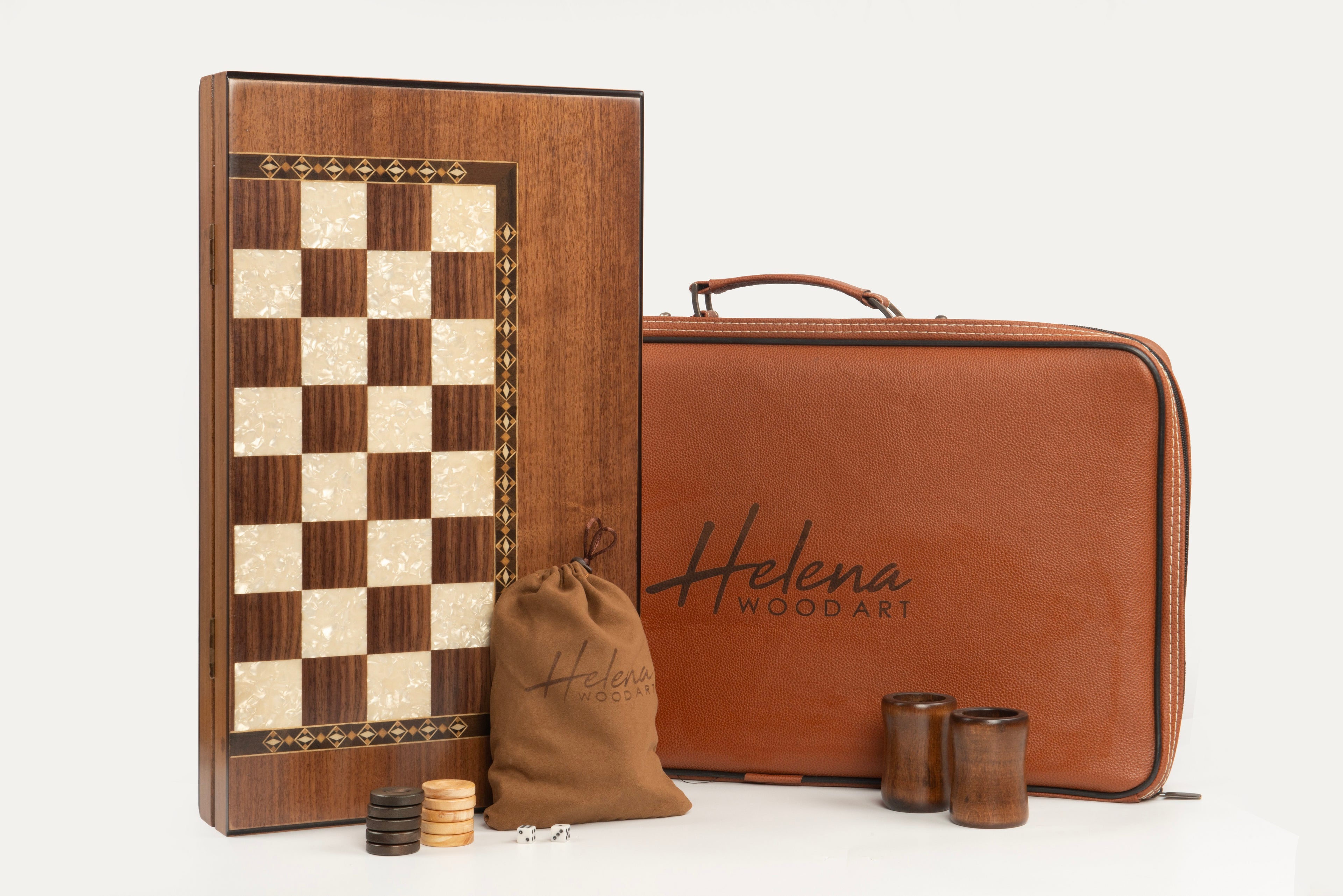 Origin Maxi Damalı Tavla / Ceviz