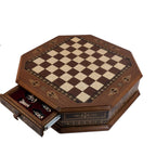 Octagon Byk Ceviz Satranç Seti