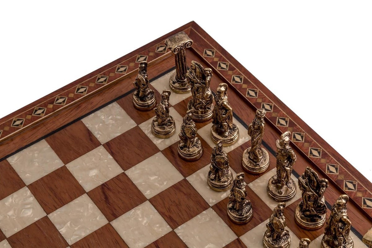 Hero Ros  Mdl Satranç Seti  / Metal Figürlü