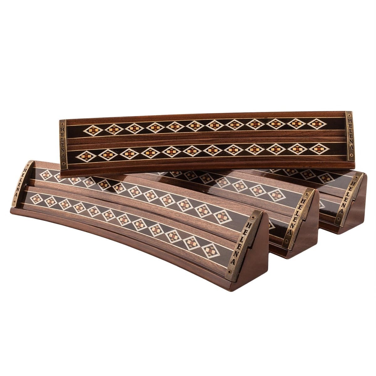 Solen Oval Okey Takımı / Ceviz