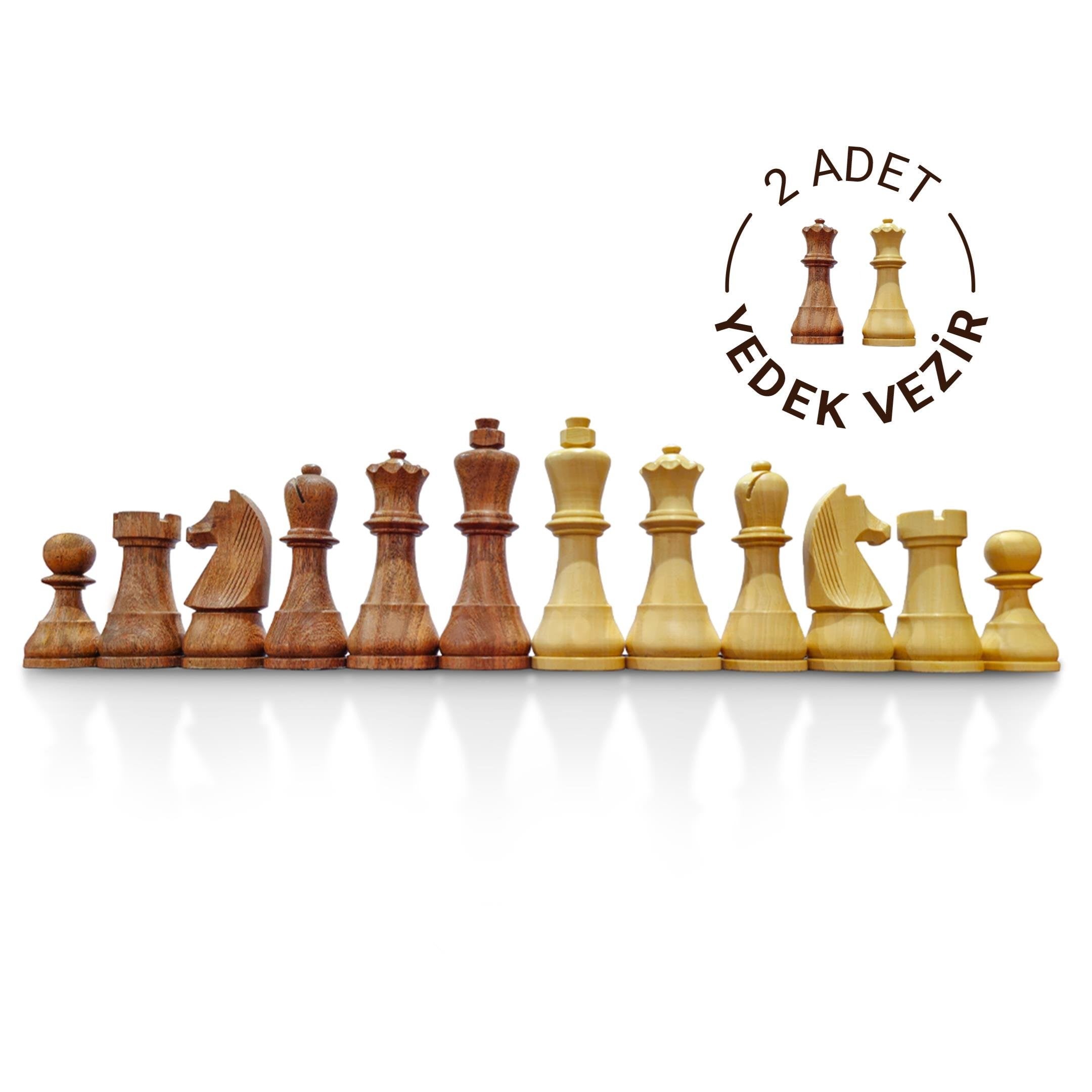 HLN AHŞAP SATRANÇ FİGÜRÜ (BOX-WAL-3,75") 