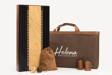 Eco Mozaikli Tavla / Siyah