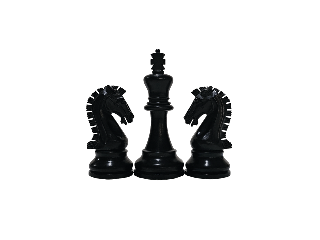 Elegant Yedek Vezirli Ahşap Figür 95 mm