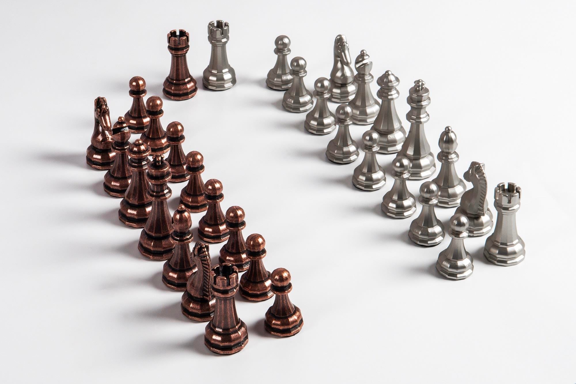 Hln Klasik Büyük Boy Satranç Figürü / Metal