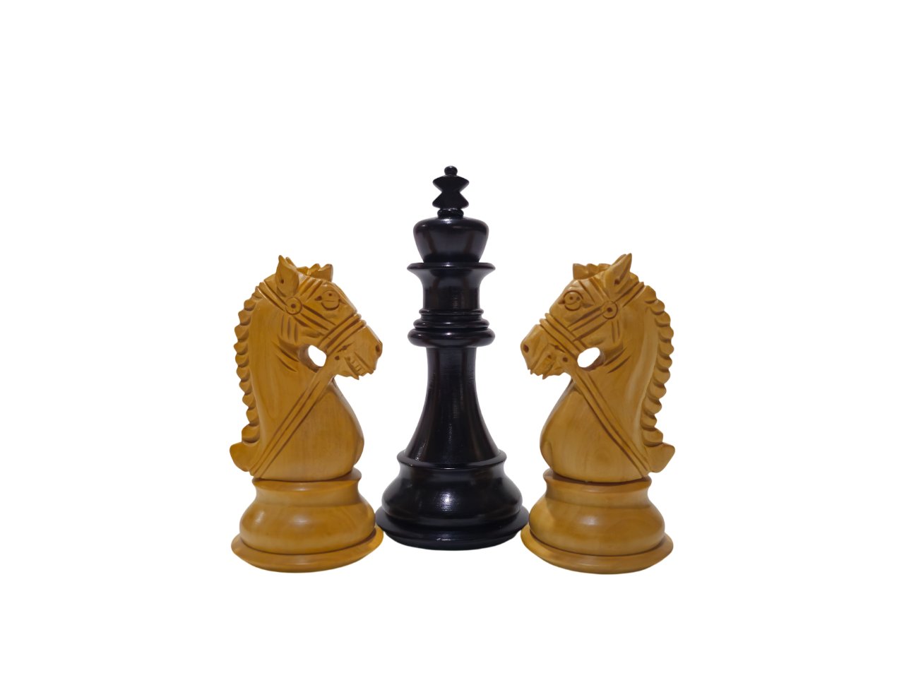 Kral Bridal Yedek Vezirli Ahşap Figür 95 mm