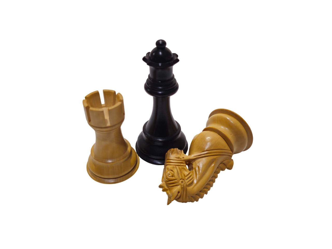 Kral Bridal Yedek Vezirli Ahşap Figür 95 mm