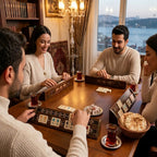 Solen Oval Okey Takımı / Ceviz