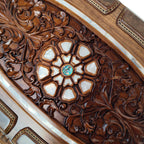 Ottoman Grand Sedef Mozaik Tavla / Ceviz