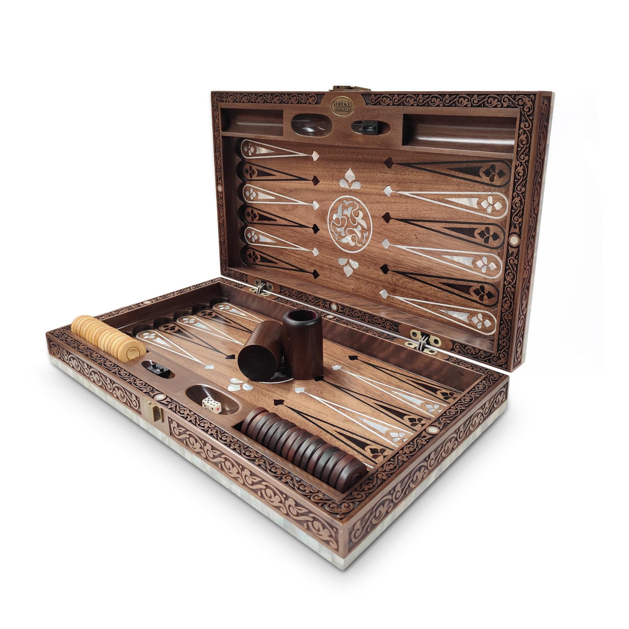 Pearl Sedef Kakma ve Bakırlı Tavla