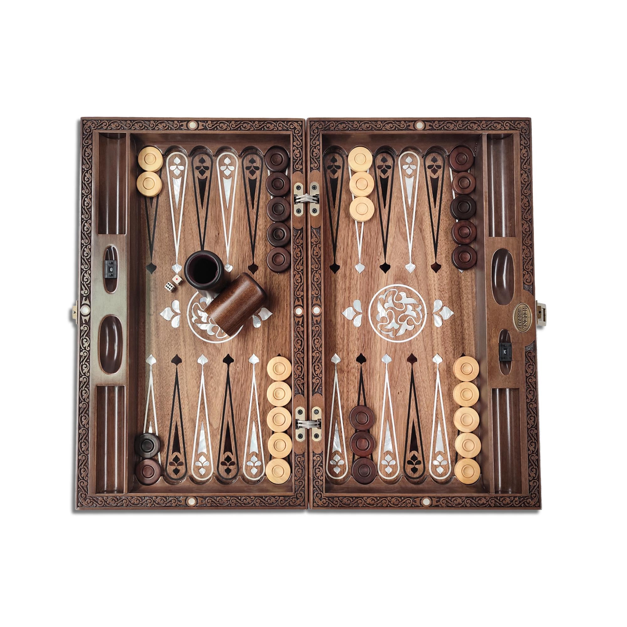 Pearl Sedef Kakma ve Bakırlı Tavla