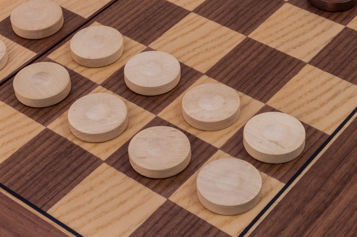 Tuana Game Geniş Büyük Ceviz Damalı Tavla